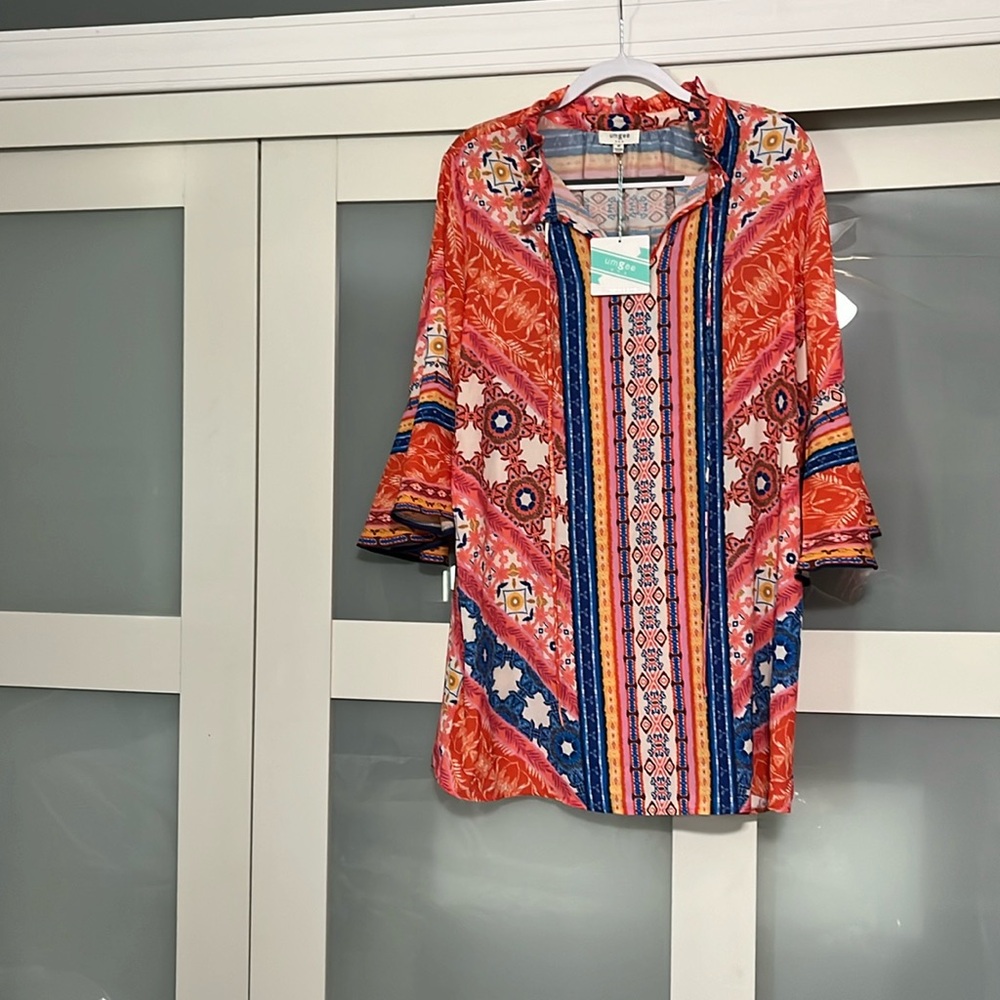 Umgee boho tunic dress sz M